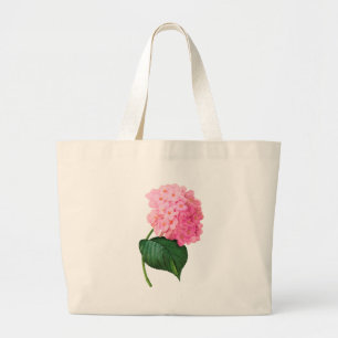Tote Grande Bolsa de Hydrangea Jumbo, Rosa Personalizada