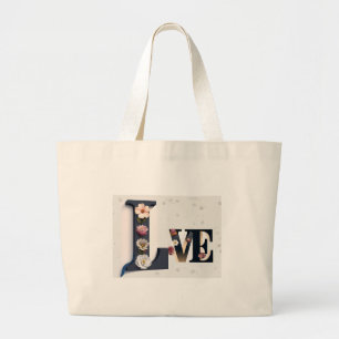 Tote Grande Bolsa de Lona com Estética Minimalista para Uso Di