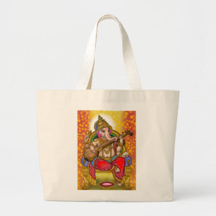 Tote Grande Bolsa de Lona do Senhor Ganesha
