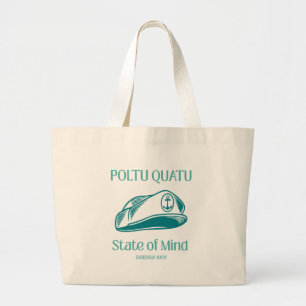 Tote Grande Bolsa de Lona Poltu Quatu - Roupas de Capitão de L