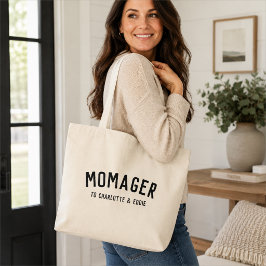 Tote Grande Bolsa de Mãe | Presente Personalizado dos Filhos