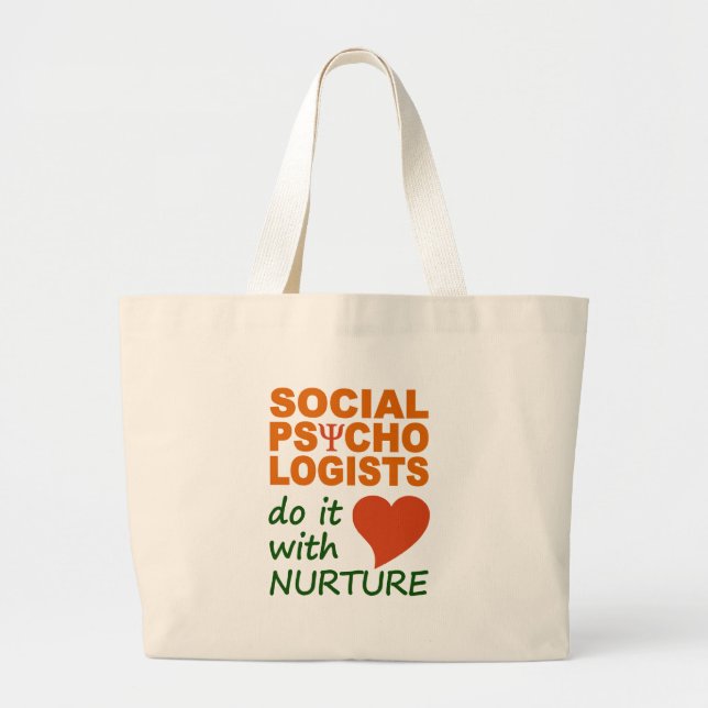 Tote Grande Bolsa de psicólogos sociais (Frente)