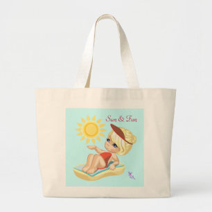 Tote Grande Bolsa de Sun & Fun Jumbo Beach