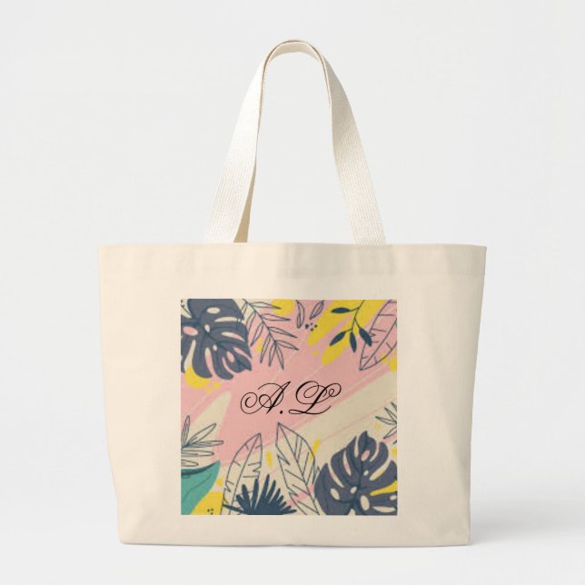 Tote Grande bolsa de tela (Frente)