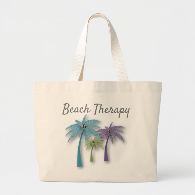 Tote Grande Bolsa de terapia de praia (Frente)