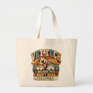 Tote Grande Bolsa de Veterinário Técnico Pets Não Lêem