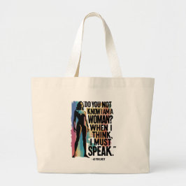 Tote Grande bolsa do movimento feminista Shakespeare
