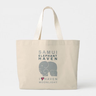 Tote Grande bolsa gigante do bebê Elefante Haven Moonlight