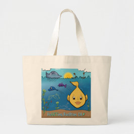 Tote Grande Bolsa - Goldie Fish - Buellton.Art