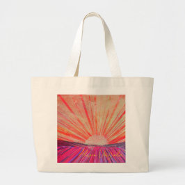 Tote Grande Bolsa Jumbo com Arte intitulada "Daybreak"