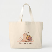 Bolsa Jumbo de Design de Caracol | A Vida Não é um