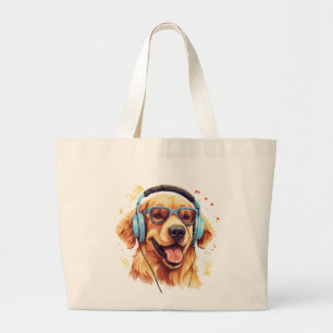 Tote Grande Bolsa Jumbo do ouro Retriever