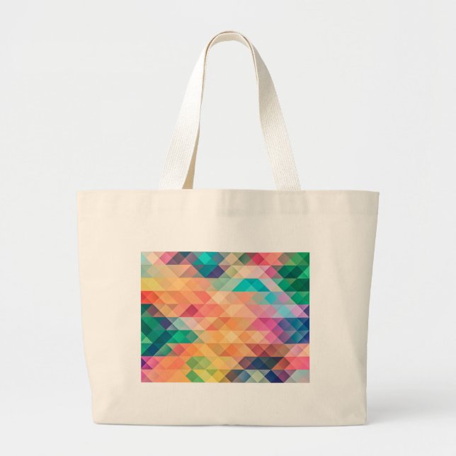 Tote Grande Bolsa jumbo multicolorido. (Frente)