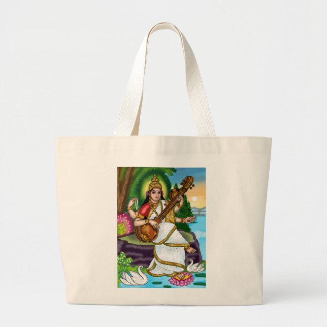 Tote Grande Bolsa Mãe Saraswati (Frente)
