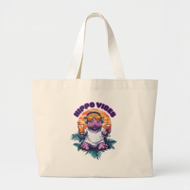 Tote Grande Bolsa mau bebê hippo Víbos Hippo (Frente)