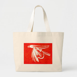 Tote Grande bolsa "Midge Vermelho" Wet Fly
