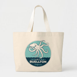 Tote Grande Bolsa - Natação de tartaruga - Buellton.Art