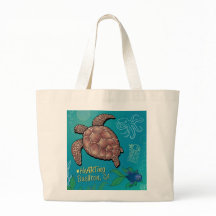 Bolsa - Natação de tartaruga - Buellton.Art