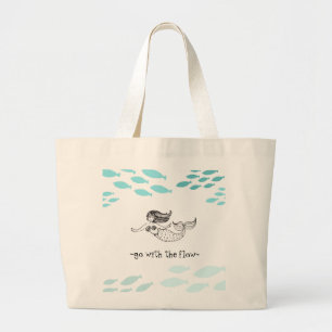 Tote Grande Bolsa ou Bolsa de praia de Sereia