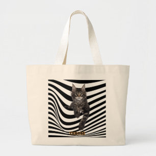 Tote Grande Bolsa Personalizada para Amantes de Animais de Est