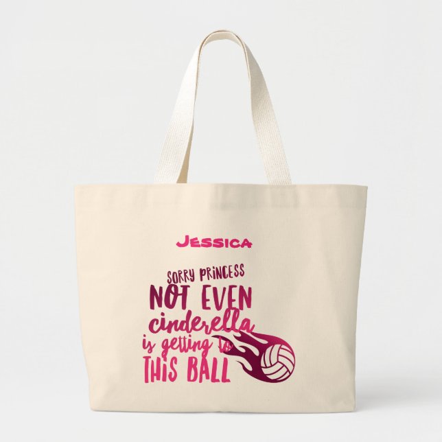 Tote Grande Bolsa princesa de vôlei (Frente)