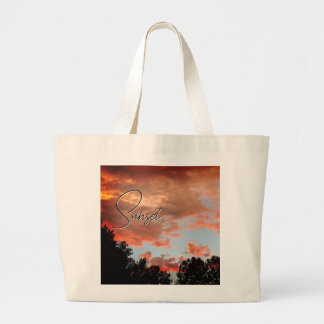 Tote Grande Bolsa Red Sky Sunset Bag