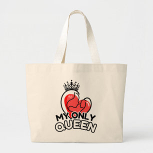 Tote Grande Bolsa Tote: Minha Única Rainha
