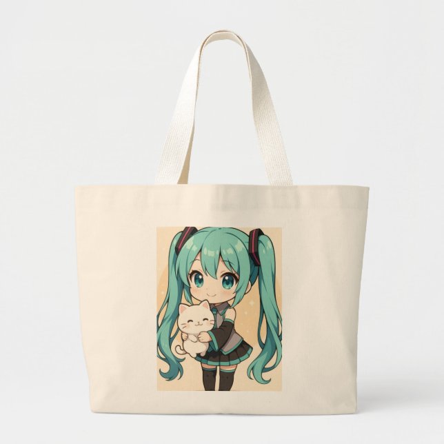 Tote Grande Bolsa Totes de anime  (Frente)