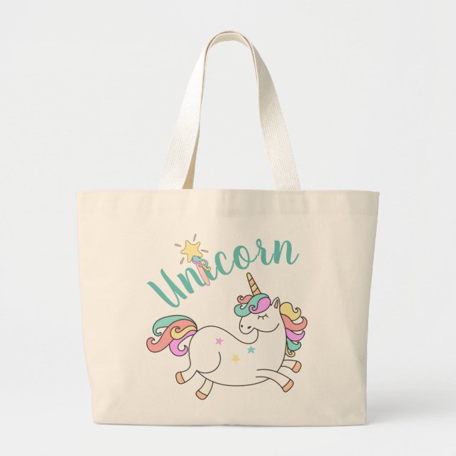 Tote Grande Bolsa Unicórnio (Frente)