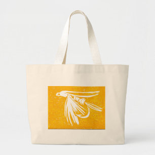 Tote Grande bolsa Wet Fly Jumbo "Midge Amarelo"