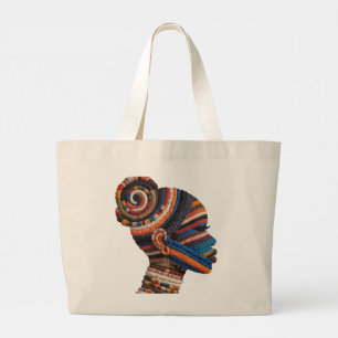Tote Grande Celebrando Mulheres Negras Coloridas Bolsa de Algo