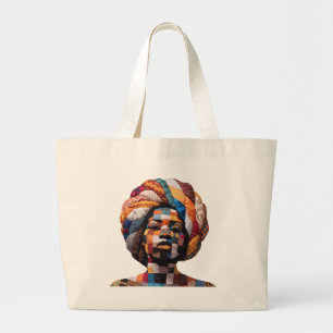 Tote Grande Celebrando Mulheres Negras Coloridas Bolsa de Algo