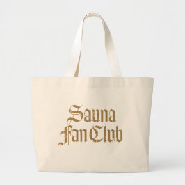 Tote Grande Clube do Ventilador de Sauna Bolsa Marrom Jumbo To