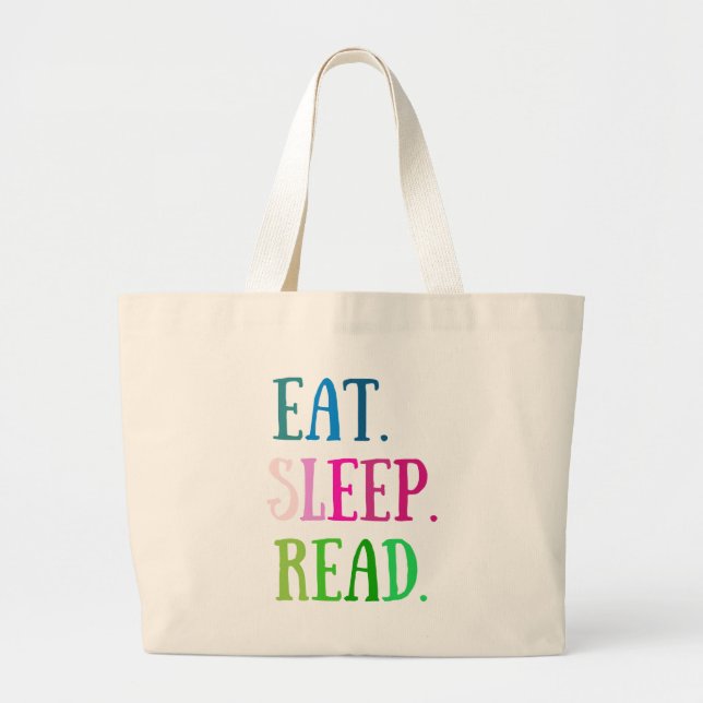Tote Grande COMER bolsa DE LEITURA DE SONO (Frente)