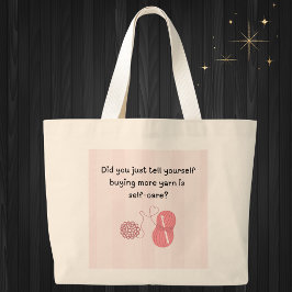 Tote Grande “Comprar Fio é Autocuidado” Bolsa Jumbo Divertida