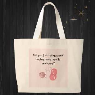 Tote Grande “Comprar Fio é Autocuidado” Bolsa Jumbo Divertida
