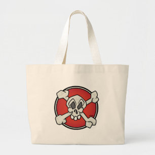 Tote Grande Crânio & bolsa de praia dos ossos