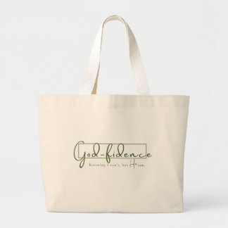 Tote Grande Dependência de Deus - Texto Verde - Bolsa