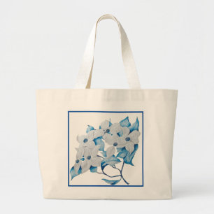 Tote Grande Dogwood Flowers em um Bolsa Jumbo