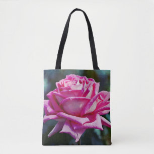Tote Grande e Bonita Bolsa de Rosa