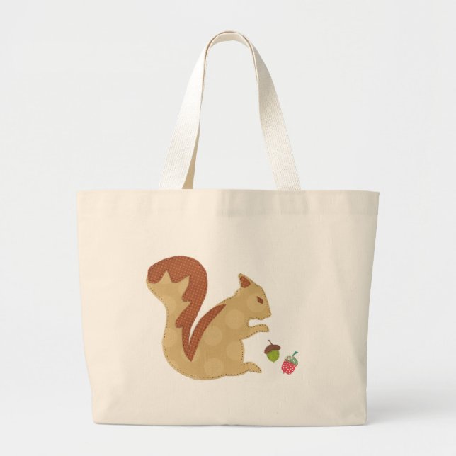 Tote Grande Esquilo e bolsa das bolotas (Frente)