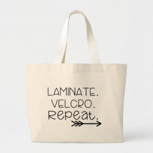 Tote Grande Estratificação. Velcro. Repetição. O bolsa