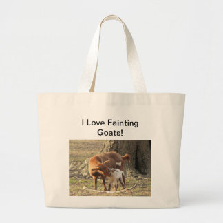 Tote Grande Eu amo cabras de desmaio - o bolsa enorme