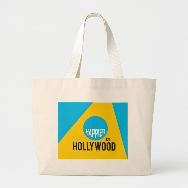 Tote Grande Feliz bolsa de canvas de Hollywood (Frente)