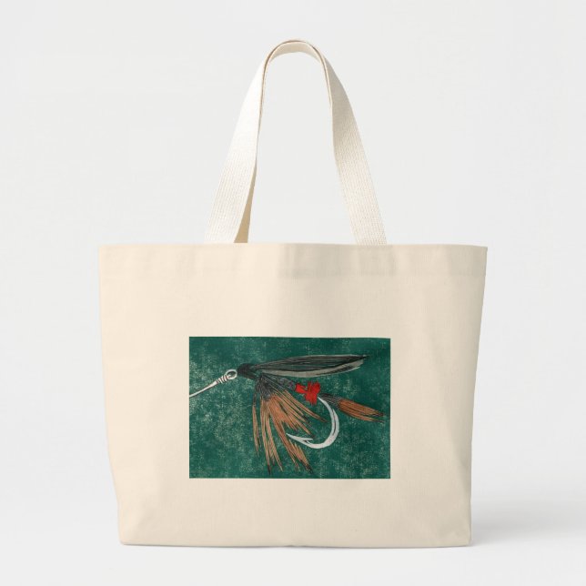 Tote Grande "Ferro Azul" Wet Fly Jumbo Bolsa (Frente)