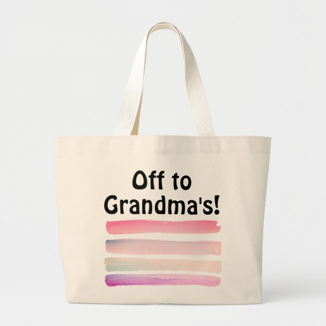 Tote Grande Fora para a bolsa da vovó (Frente)