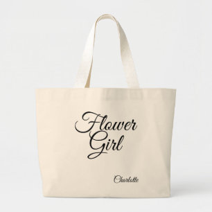 Tote Grande "Garota Flor" Bolsa personalizada Jumbo