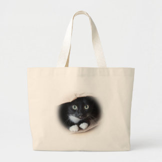 Tote Grande Gato numa bolsa