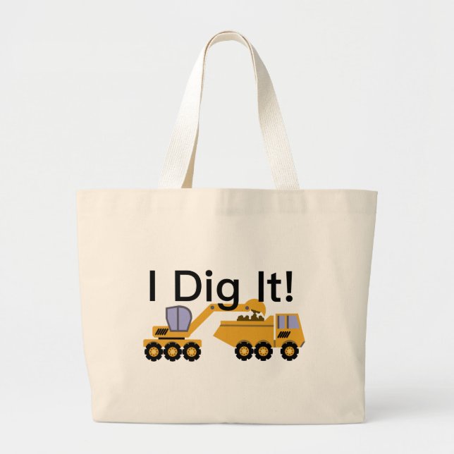 Tote Grande I Dig It Design - Jumbo Bolsa (Frente)