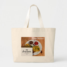 Tote Grande Kracovia Café Bolsa - Patacones e Estilo de Menu